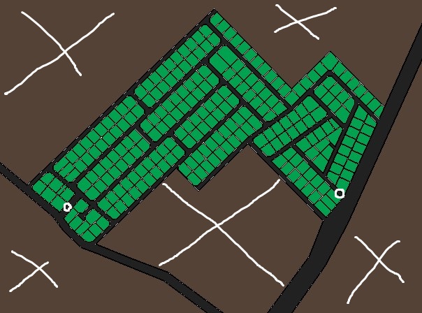 Evidence City Estate conceptual layout